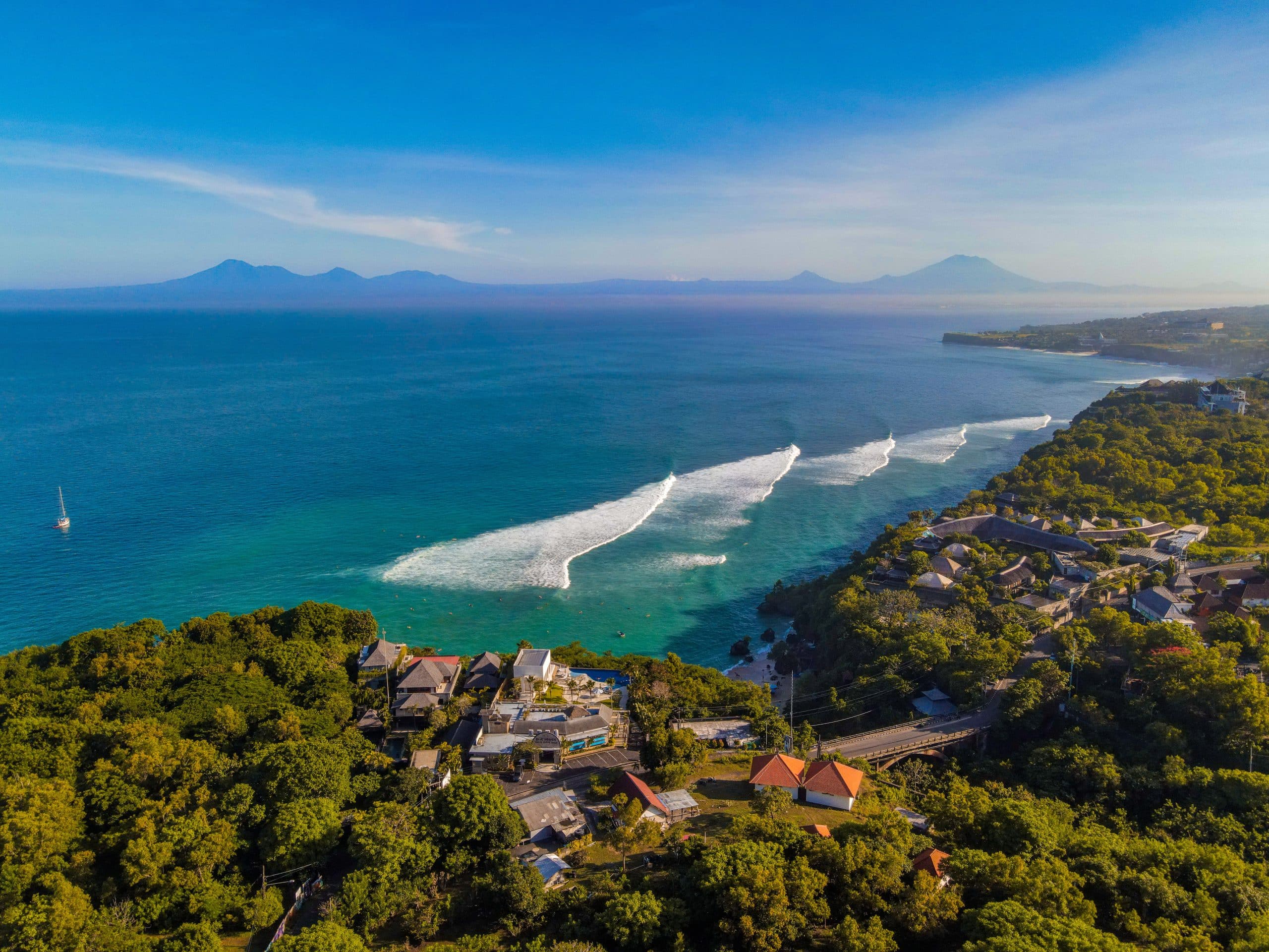 Drone photo of Padang Padang.