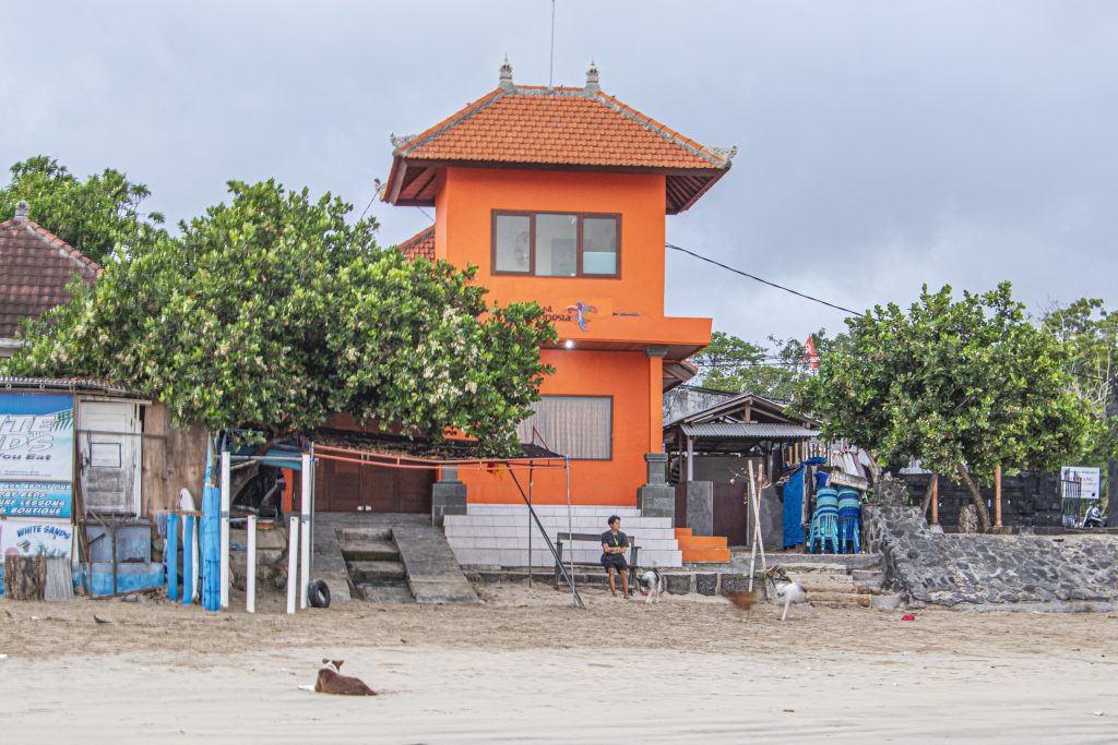 Jimbaran Beach lifeguard hut