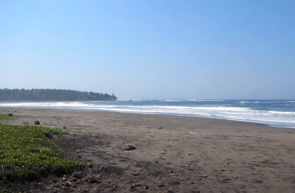 Empty beach at Truck Stops