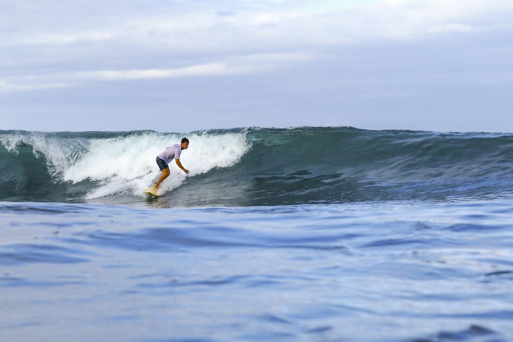 Surfer at Middle Reef Kuta