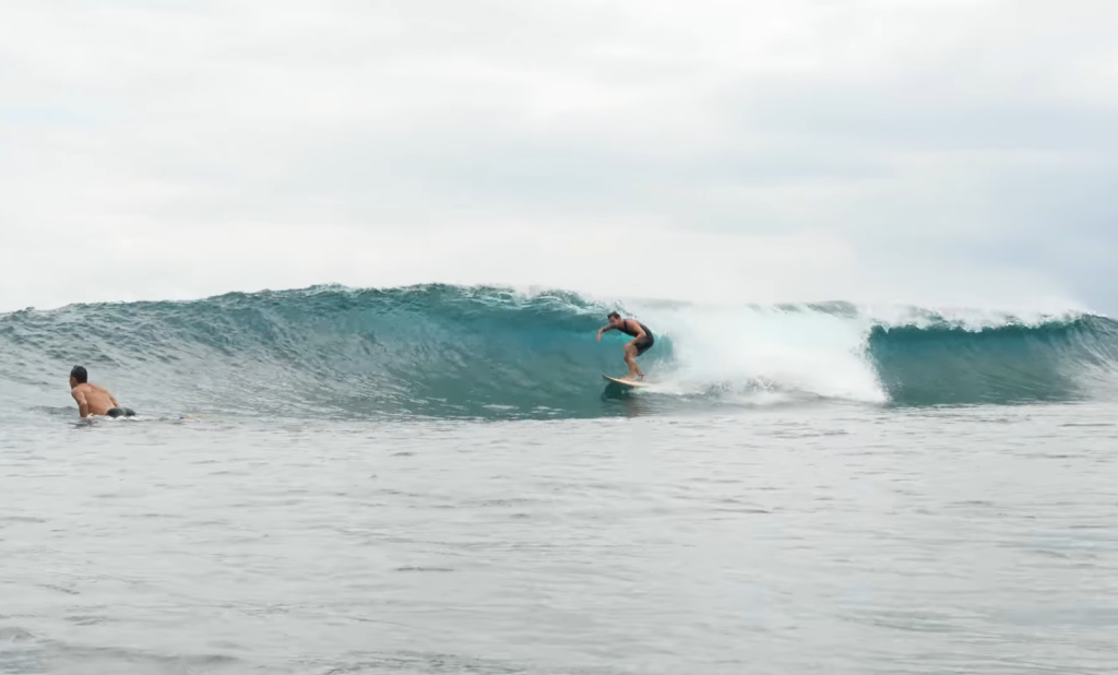 Surfer at Lacerations, Nusa Lembongan